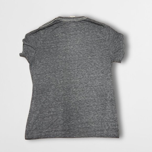 Hangten Men’s Cotton Shirt – Gray Short Sleeve Casual Tee | Size Medium - Picture 6 of 6